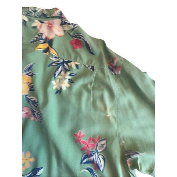 Tommy Bahama 100% silk shirt men’s xxl - Picture 5 of 9